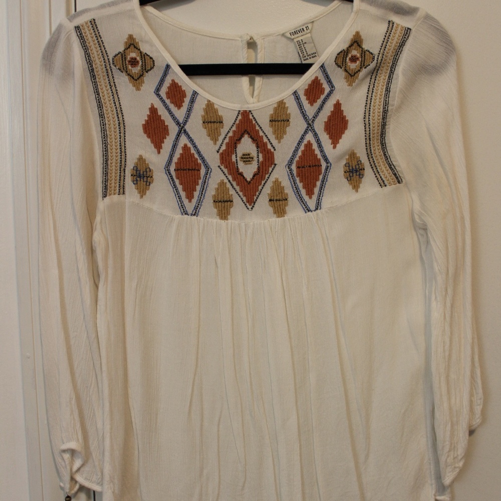 Patterned Boho Top